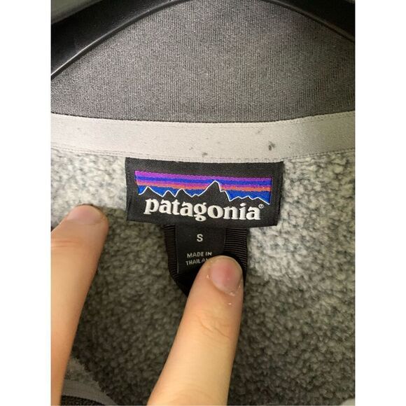 Patagonia Better Sweater 1/4 zip pullover sweatshirt gray men's size small 25522 - Picture 6 of 6